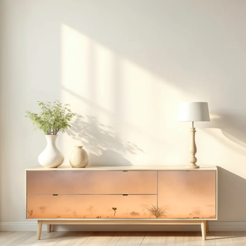 Repositionierbarer Aufkleber sandsturm über Dollo Ado, Äthiopien