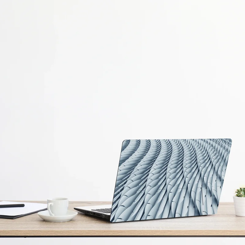 Laptop-Aufkleber abstraktes architektonisches fasadenmuster