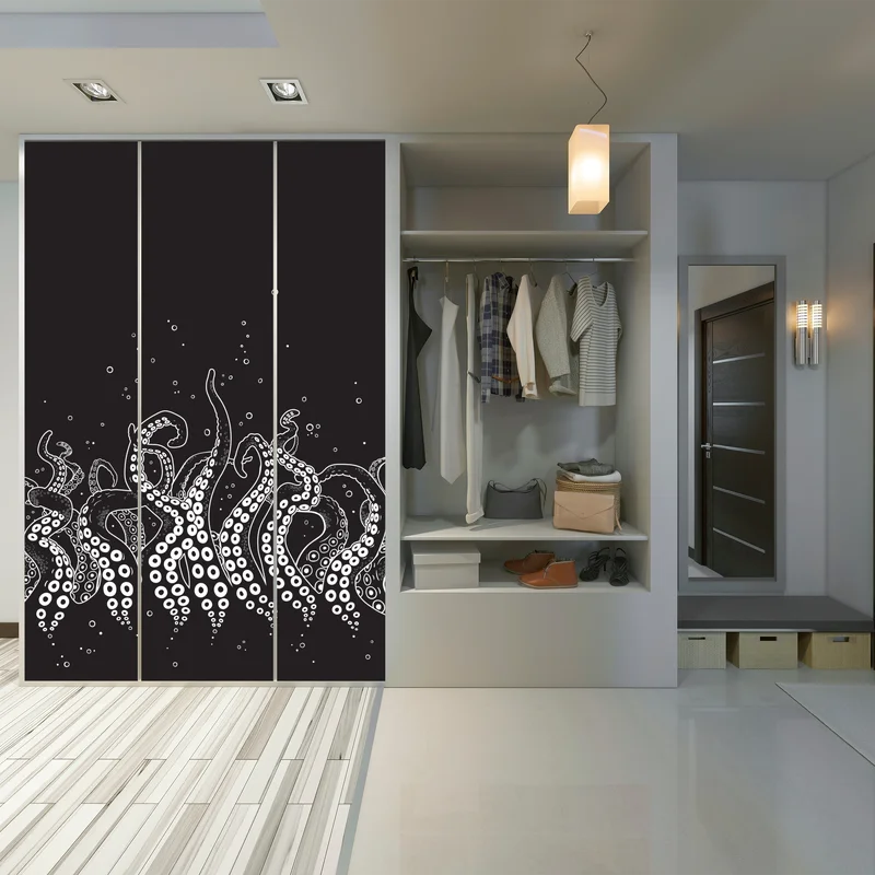 Schrankaufkleber oktopus tentakel muster