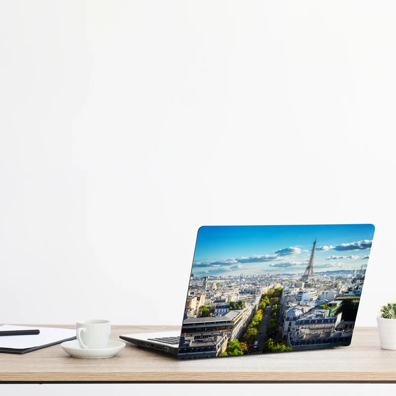 Naklejka na laptopa panorama Paryża z Wieżą Eiffla