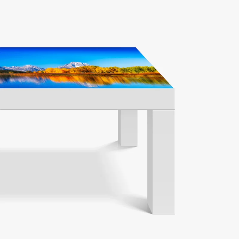 Tischaufkleber und Schreibtischaufkleber herbstliche berge und seenlandschaft • Tischaufkleber bei Wallnifity® Tischaufkleber und Schreibtischaufkleber herbstliche berge und seenlandschaft • Tischaufkleber bei Wallnifity®