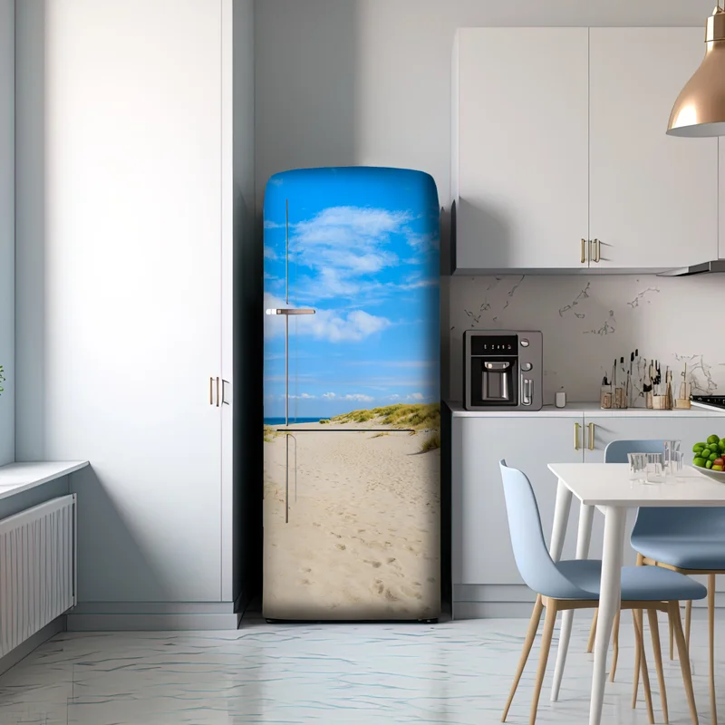 Kühlschrankaufkleber ruhige dünen Sylt mit leuchtturm Kühlschrankaufkleber ruhige dünen Sylt mit leuchtturm