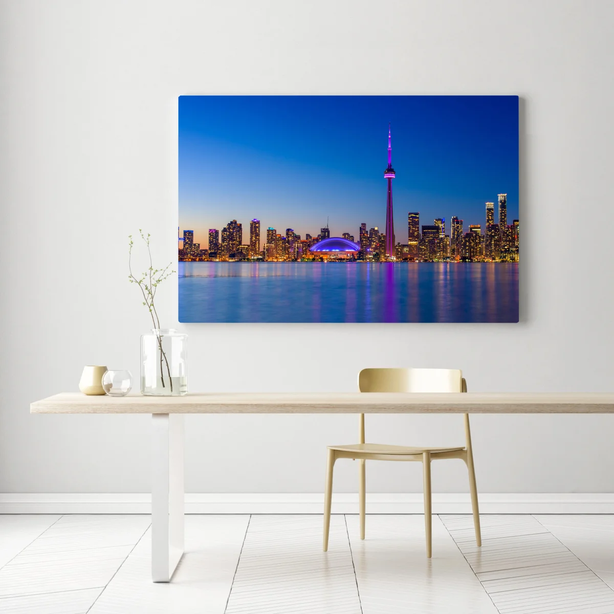 Leinwandbild Toronto skyline bei dämmerung Leinwandbild Toronto skyline bei dämmerung