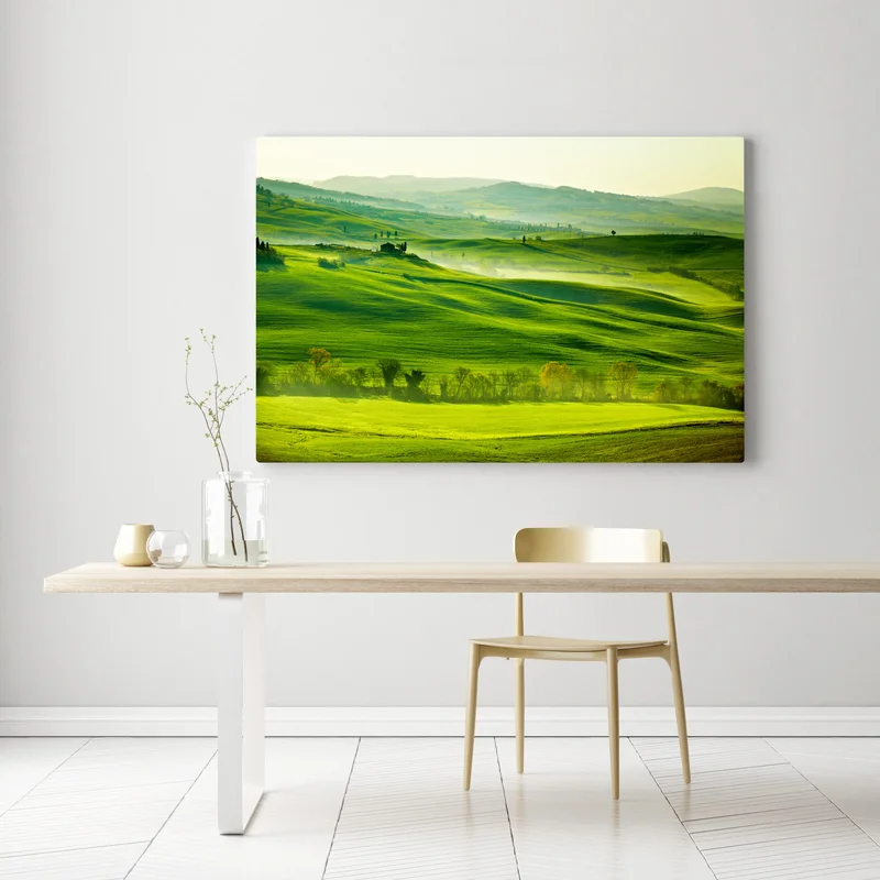 Leinwandbild sonnige sanft hügelnde landschaft der Toskana Leinwandbild sonnige sanft hügelnde landschaft der Toskana
