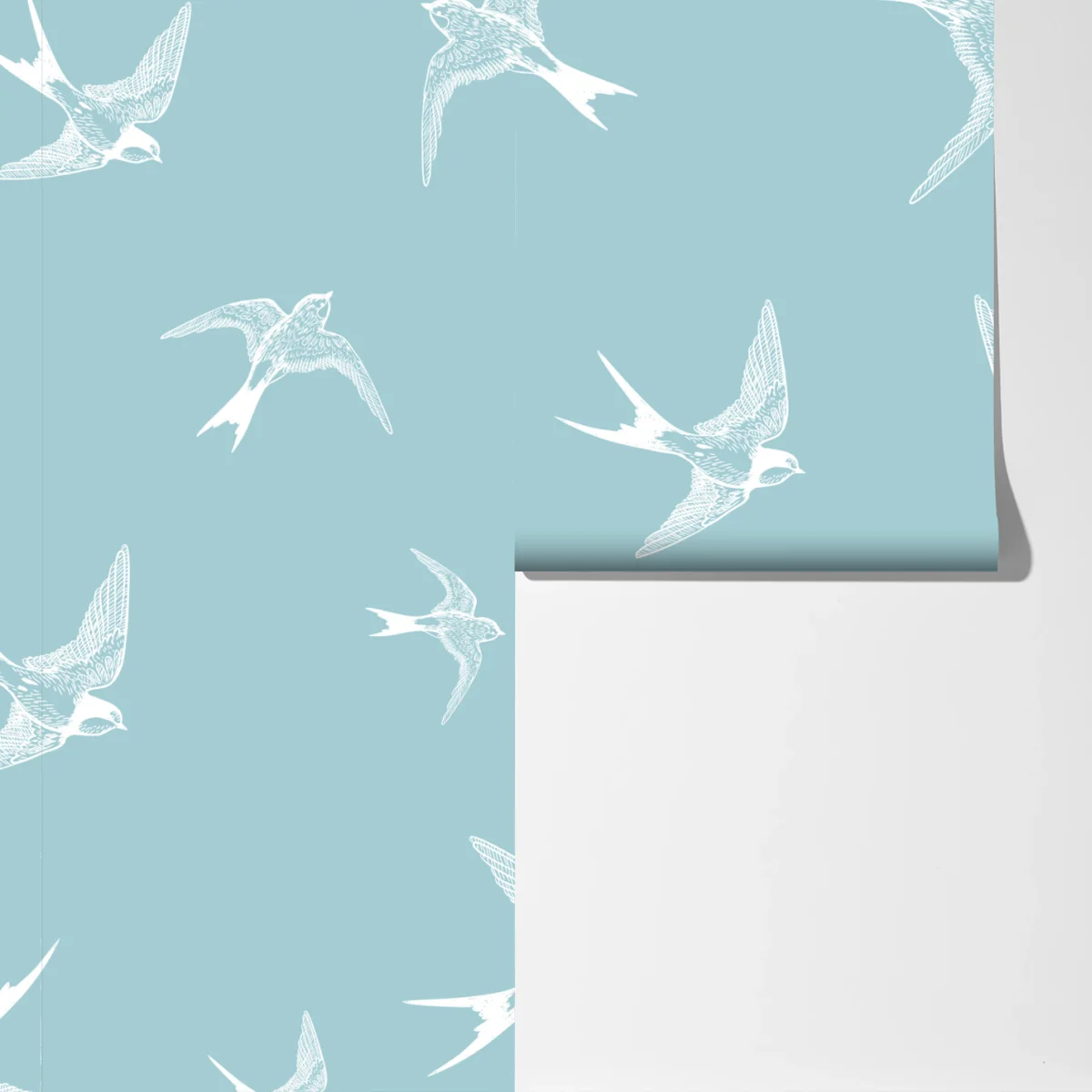 Fototapeta pastelowy wzór z jaskółkami Fototapeta pastelowy wzór z jaskółkami