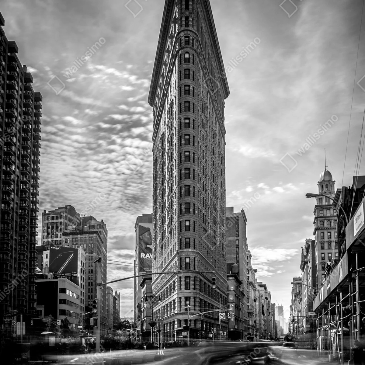 Türaufkleber Flatiron, New York — monochrome architektur Türaufkleber Flatiron, New York — monochrome architektur