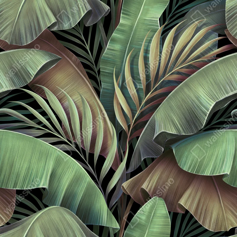 Naklejka na okno wzór tropikalnych liści Naklejka na okno wzór tropikalnych liści