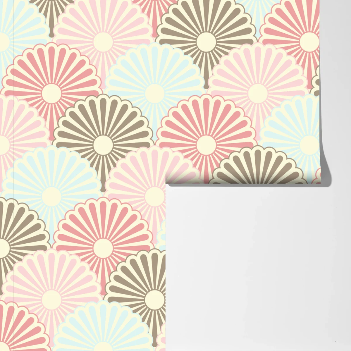 Fototapeta pastelowy wzór muszelkowy Fototapeta pastelowy wzór muszelkowy