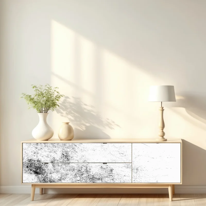 Repositionierbarer Aufkleber schwarze grunge betontextur