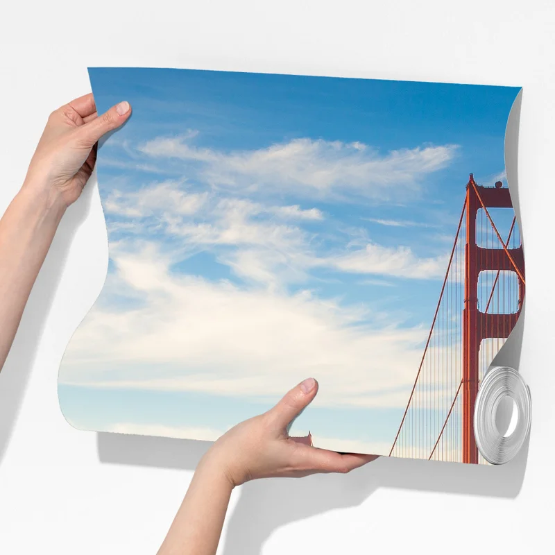 Fototapete Golden Gate Bridge bei sonnenuntergang Fototapete Golden Gate Bridge bei sonnenuntergang