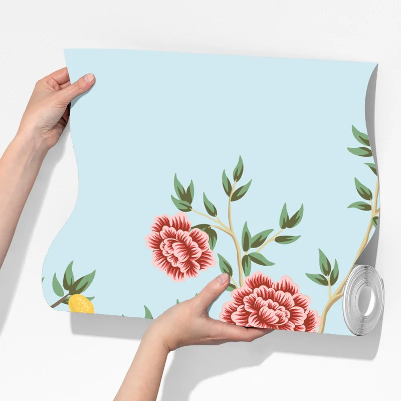 Fototapeta ogród z żurawiami i kwiatami Fototapeta ogród z żurawiami i kwiatami