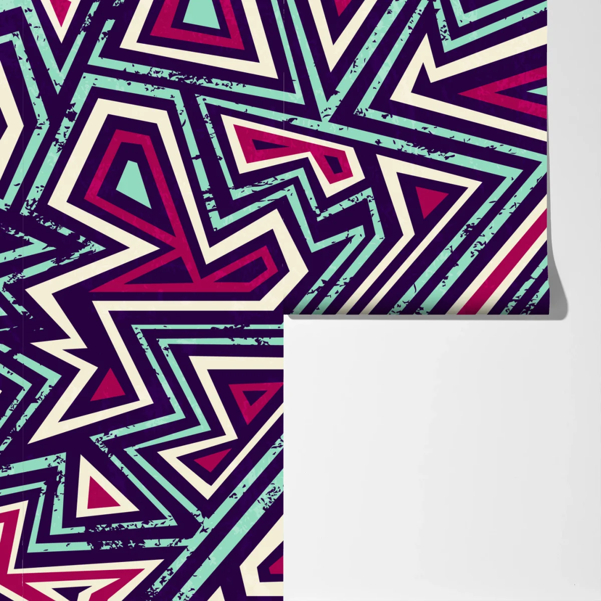 Fototapete kräftiges geometrisches dreiecksmuster Fototapete kräftiges geometrisches dreiecksmuster