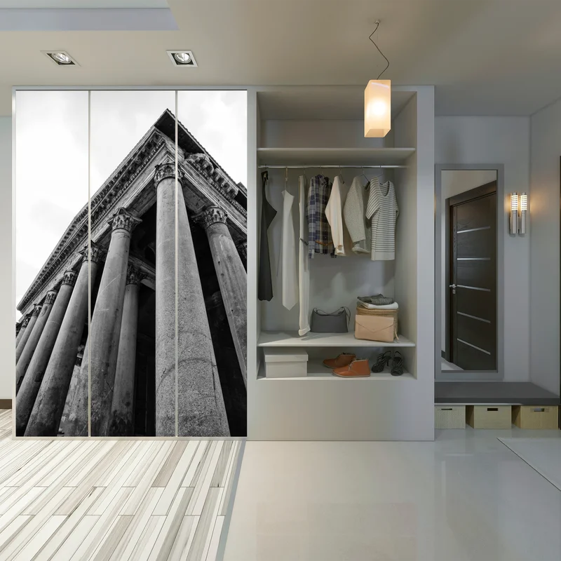 Schrankaufkleber majestätische säulen des Pantheon in Rom