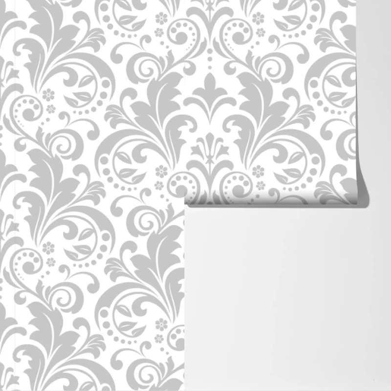 Fototapeta elegancki szary wzór damasceński Fototapeta elegancki szary wzór damasceński