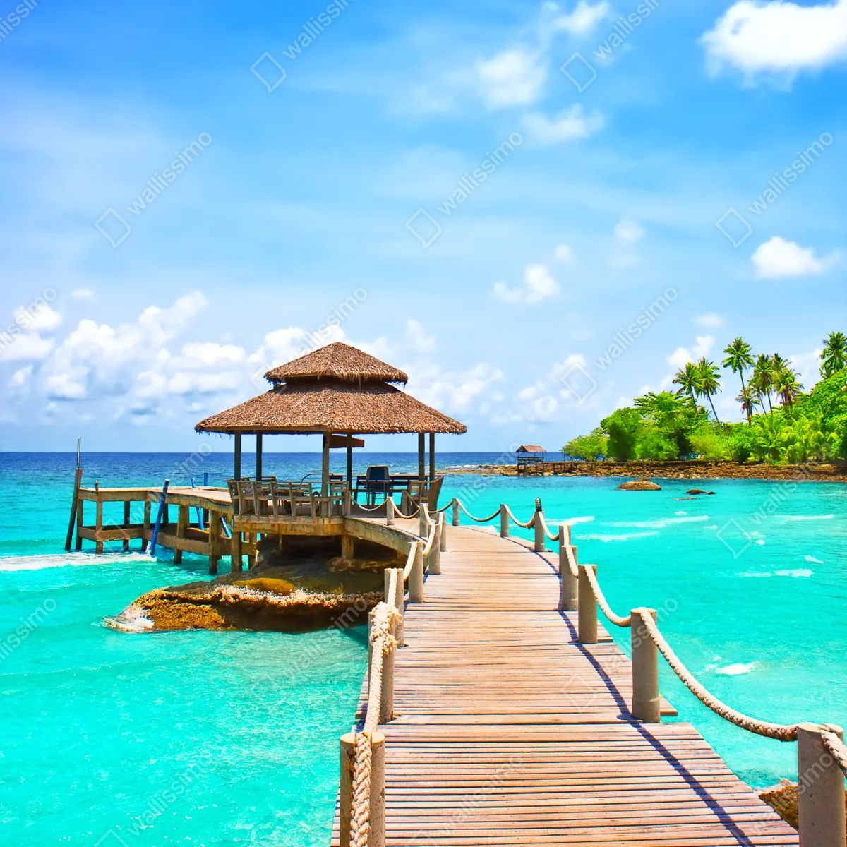 Poster tropischer steg auf Koh Kood • Poster bei Wallnifity® Poster tropischer steg auf Koh Kood • Poster bei Wallnifity®