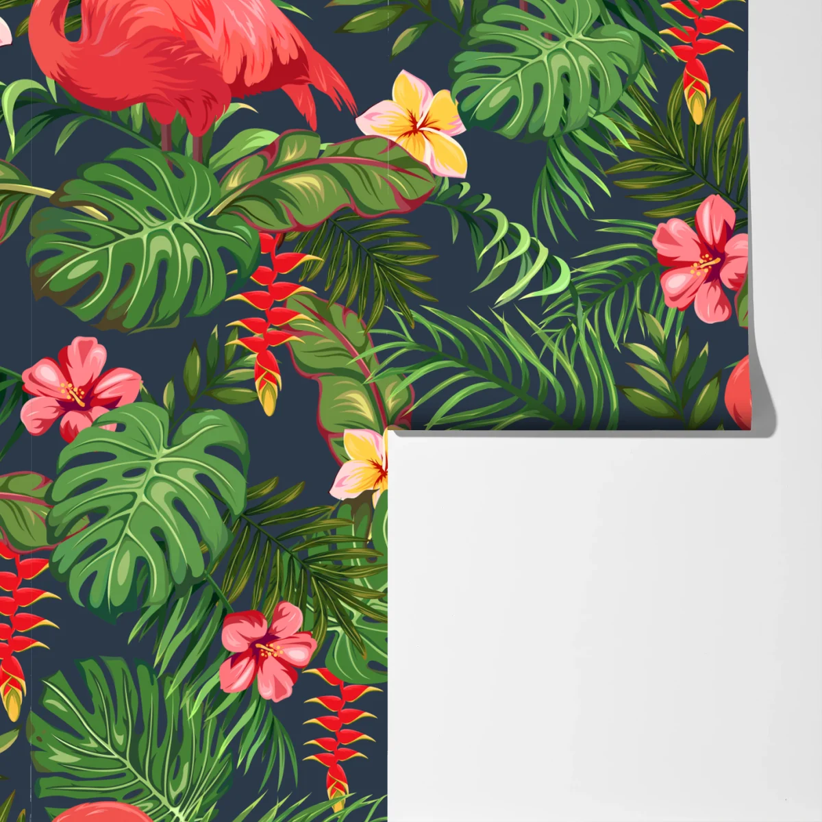 Fototapete tropisches flamingo botanisches design Fototapete tropisches flamingo botanisches design