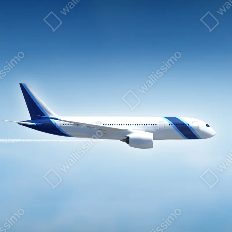 Tischaufkleber und Schreibtischaufkleber jet im klaren blauen himmel Tischaufkleber und Schreibtischaufkleber jet im klaren blauen himmel