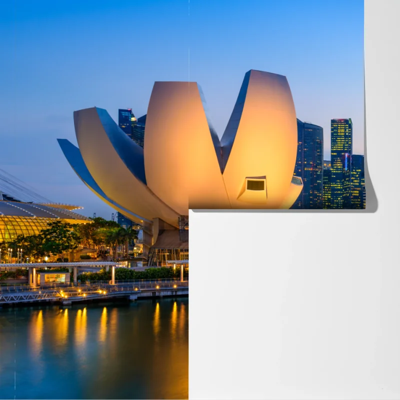 Fototapeta Singapur panorama miasta o zmierzchu Fototapeta Singapur panorama miasta o zmierzchu