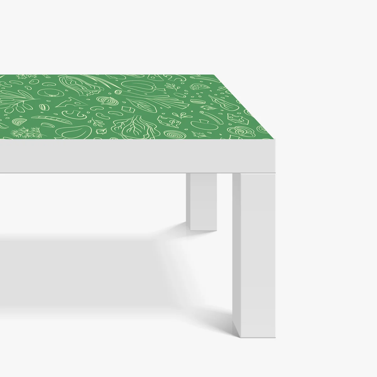 Tischaufkleber und Schreibtischaufkleber grünes gemüsemuster Tischaufkleber und Schreibtischaufkleber grünes gemüsemuster