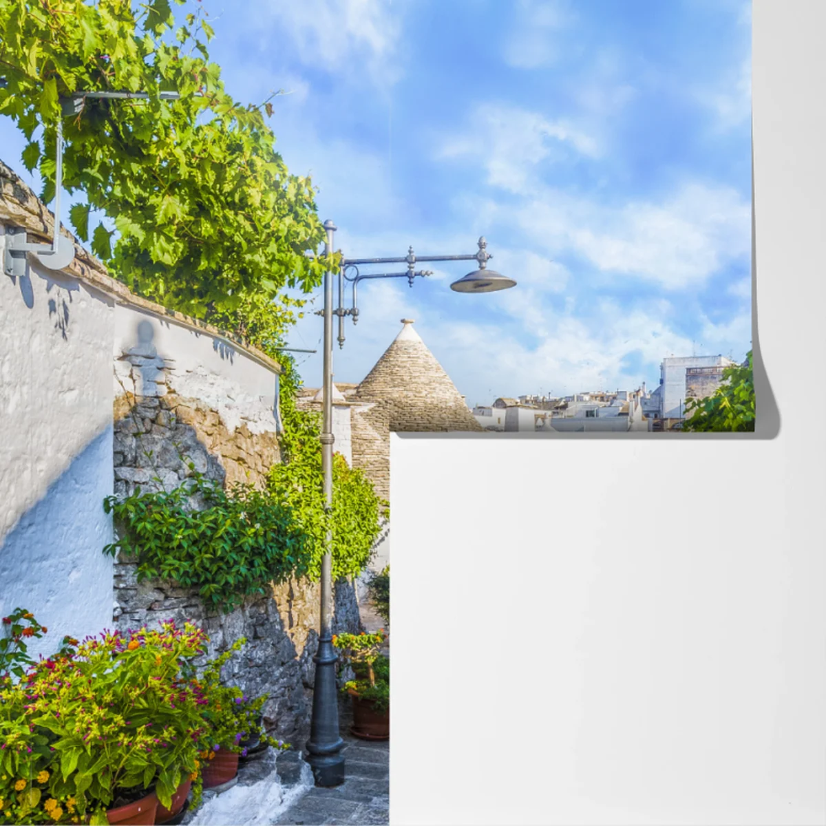 Fototapete Alberobello trulli gasse Fototapete Alberobello trulli gasse