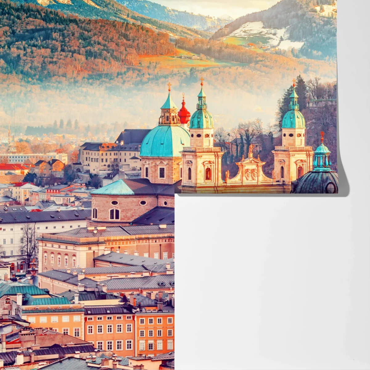 Fototapeta zachód słońca nad Salzburgiem Fototapeta zachód słońca nad Salzburgiem