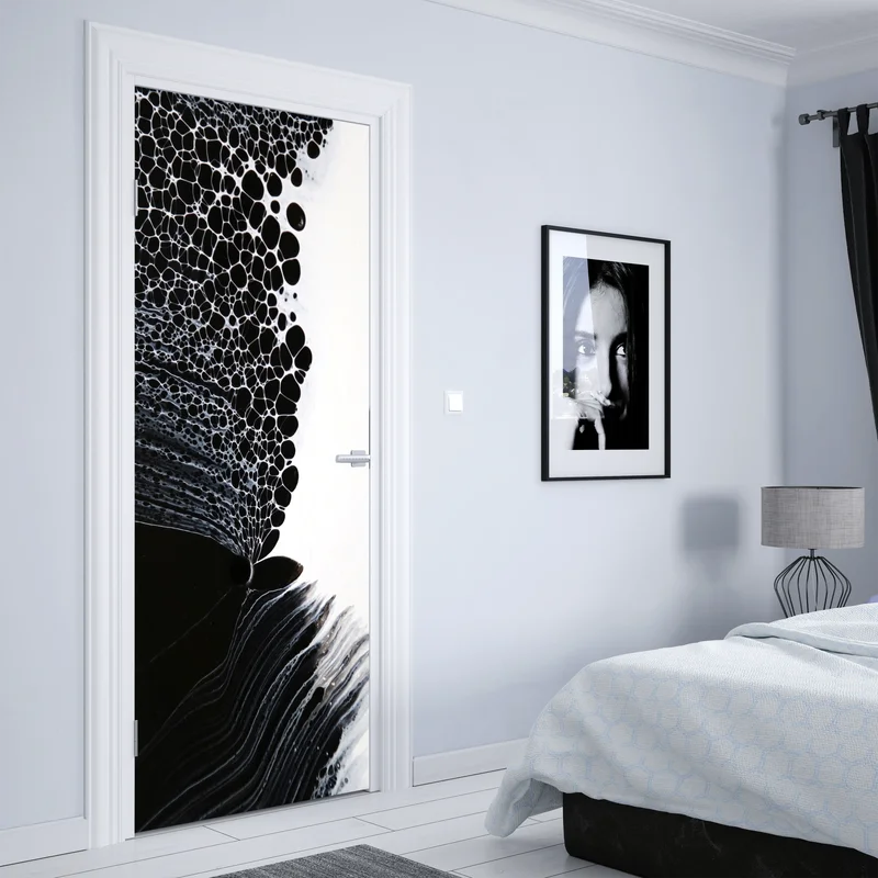 Türaufkleber monochromes zellmuster