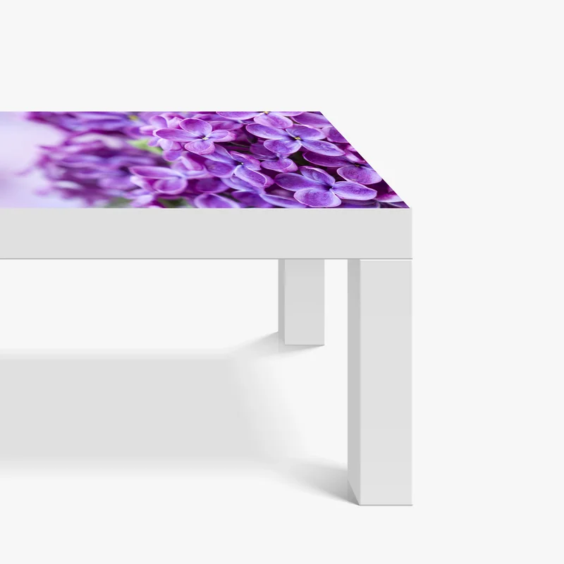 Tischaufkleber und Schreibtischaufkleber lila fliederblüten nahaufnahme
