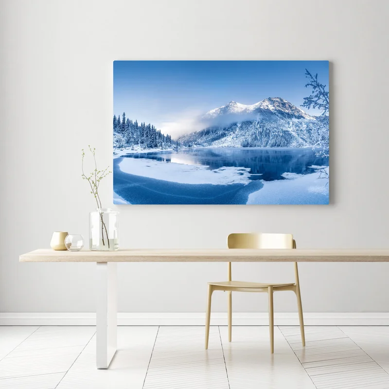 Leinwandbild ruhiges winterpanorama der Alpen Leinwandbild ruhiges winterpanorama der Alpen