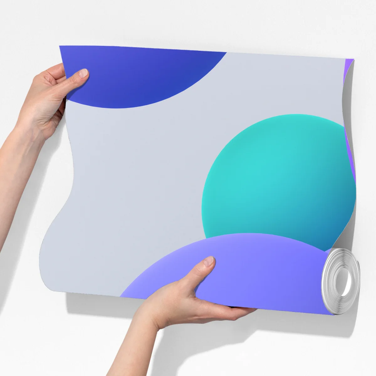 Fototapete bunte schwebende kugeln 3d abstrakt Fototapete bunte schwebende kugeln 3d abstrakt