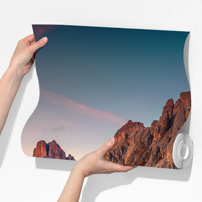 Fototapete sonnenuntergang über Passo Giau, Dolomiten Fototapete sonnenuntergang über Passo Giau, Dolomiten