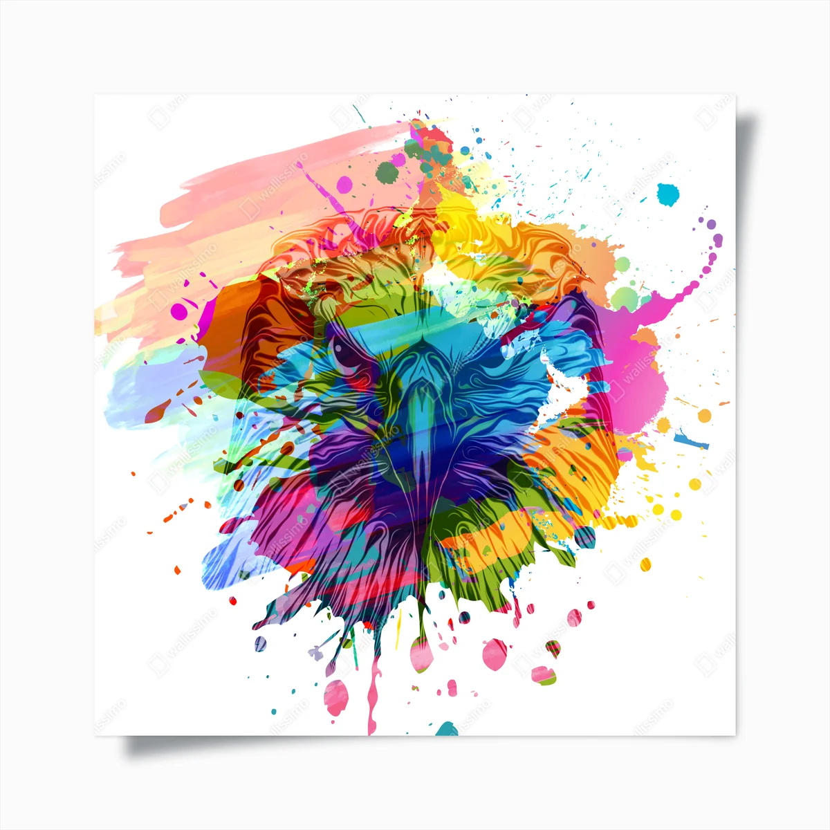 Poster lebendige aquarell löwen-spritzer • Poster bei Wallnifity® Poster lebendige aquarell löwen-spritzer • Poster bei Wallnifity®