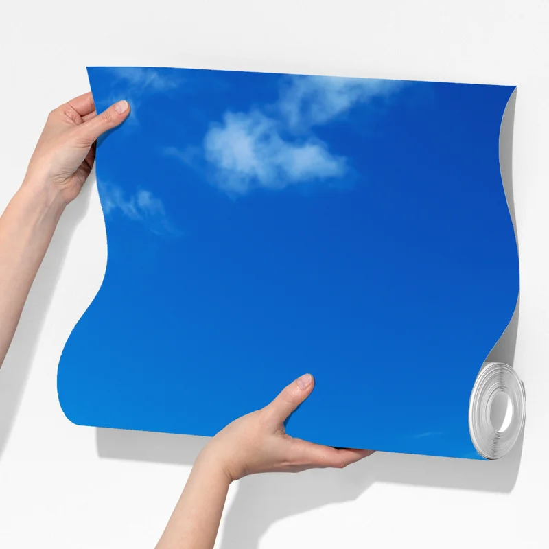 Fototapete frühlingswiese unter blauem himmel Fototapete frühlingswiese unter blauem himmel