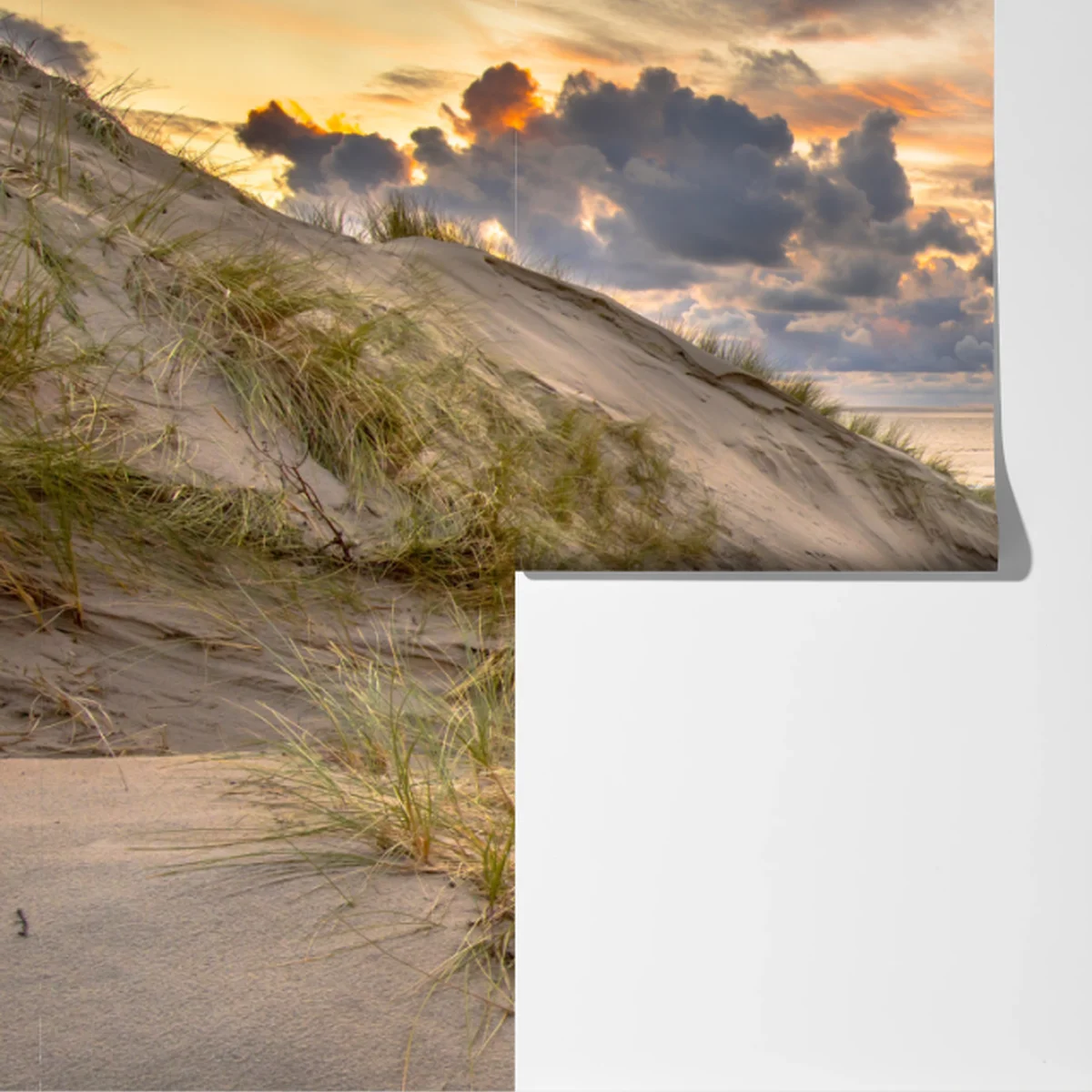 Fototapete sonnenuntergang über den dünen Fototapete sonnenuntergang über den dünen