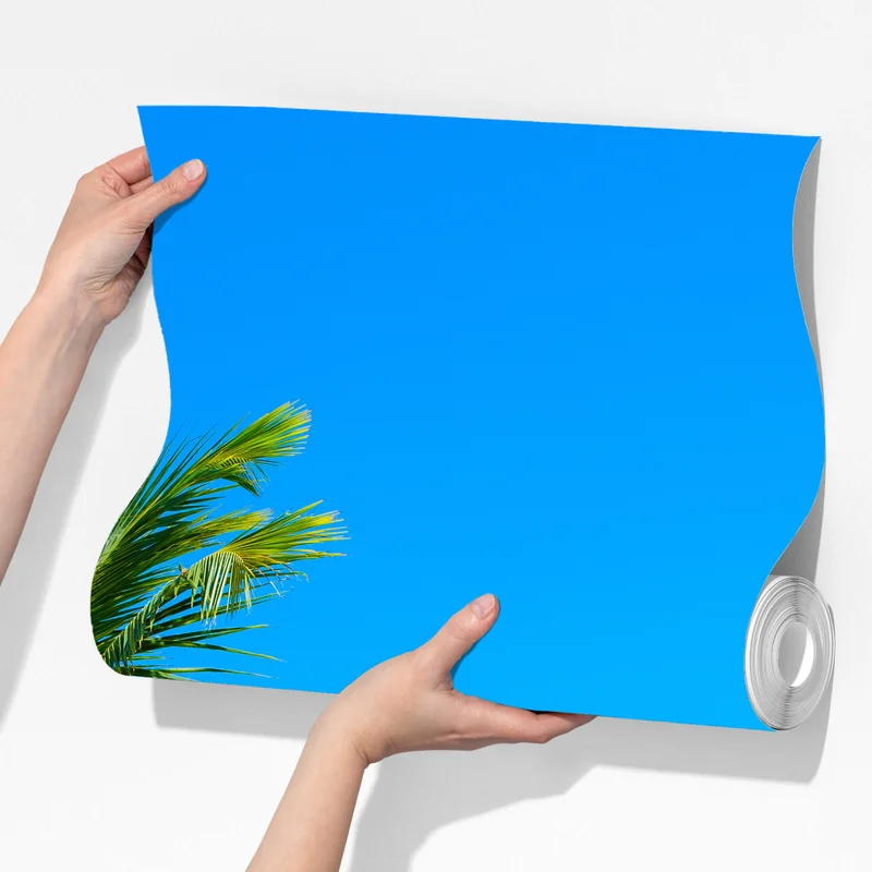 Fototapete tropische palme am weißen sandstrand Fototapete tropische palme am weißen sandstrand