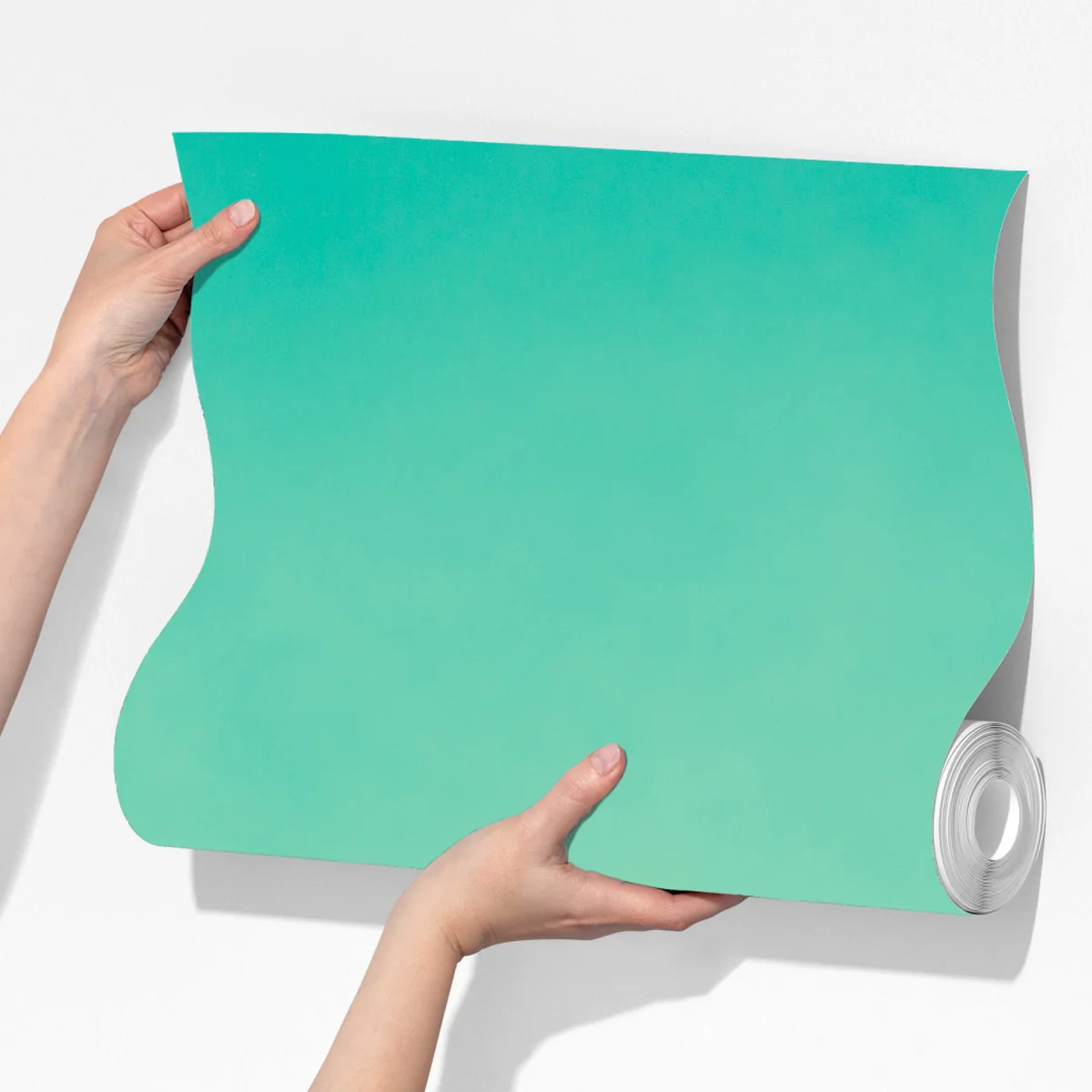 Fototapeta tropikalny baldachim palm pod turkusowym niebem Fototapeta tropikalny baldachim palm pod turkusowym niebem