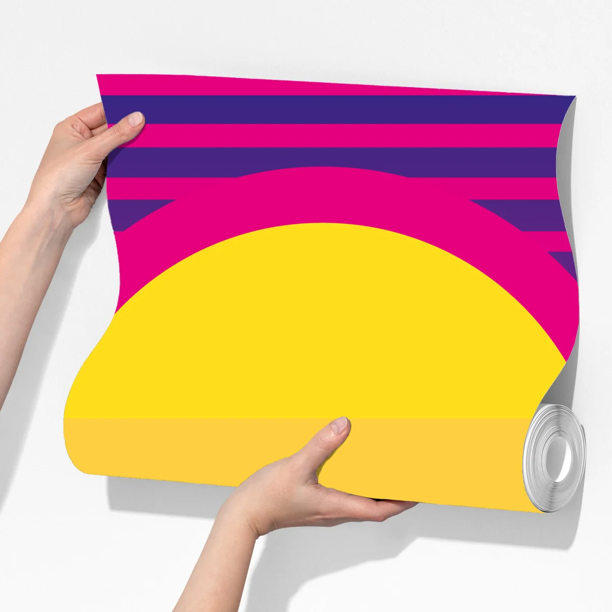 Fototapete neon sonnenuntergang skyline Fototapete neon sonnenuntergang skyline