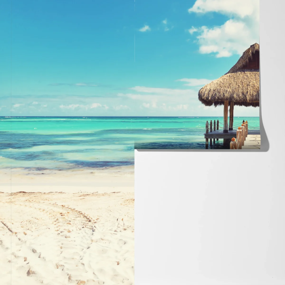 Fototapeta tropikalny pomost w Punta Cana Fototapeta tropikalny pomost w Punta Cana