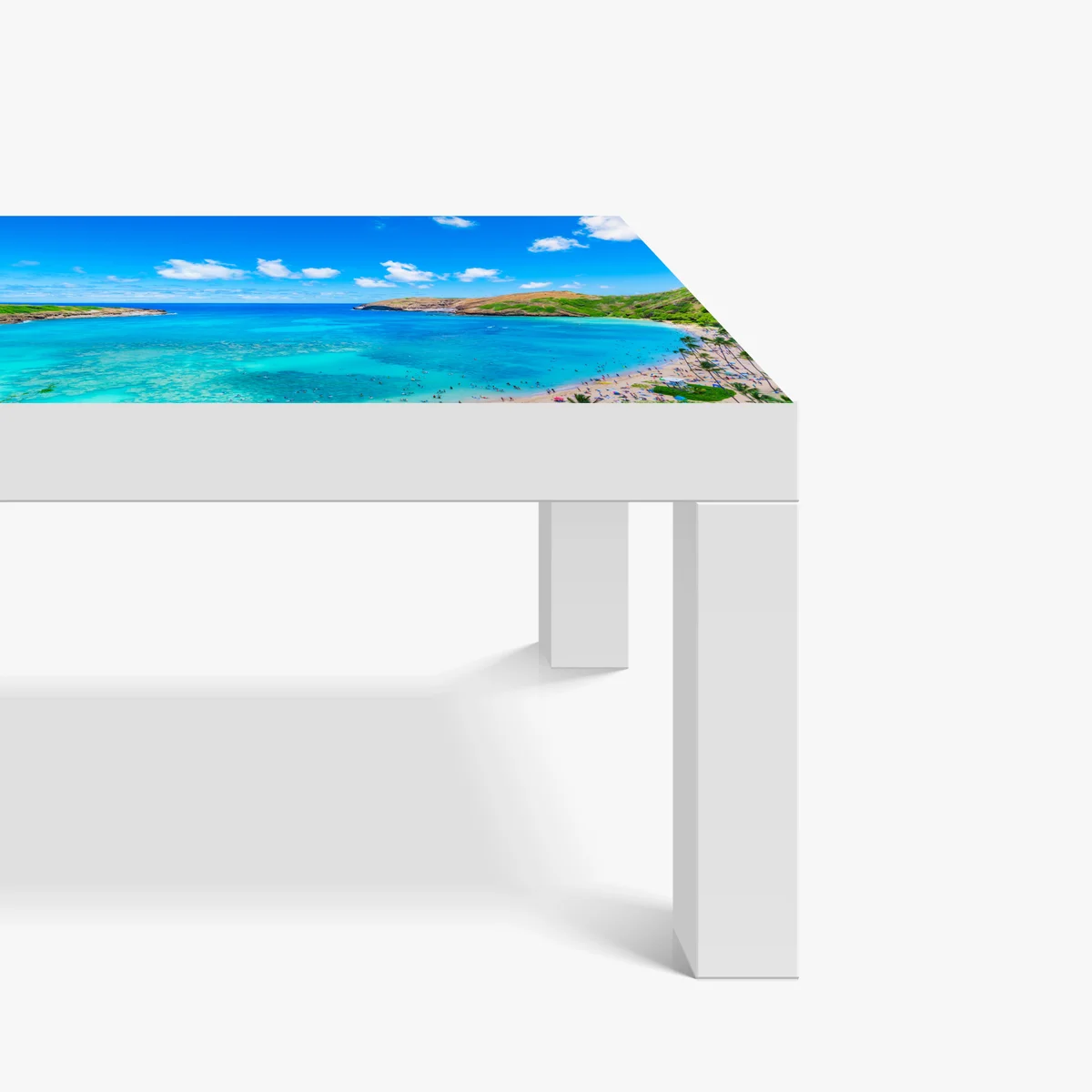 Tischaufkleber und Schreibtischaufkleber tropische türkisfarbene bucht panorama Tischaufkleber und Schreibtischaufkleber tropische türkisfarbene bucht panorama