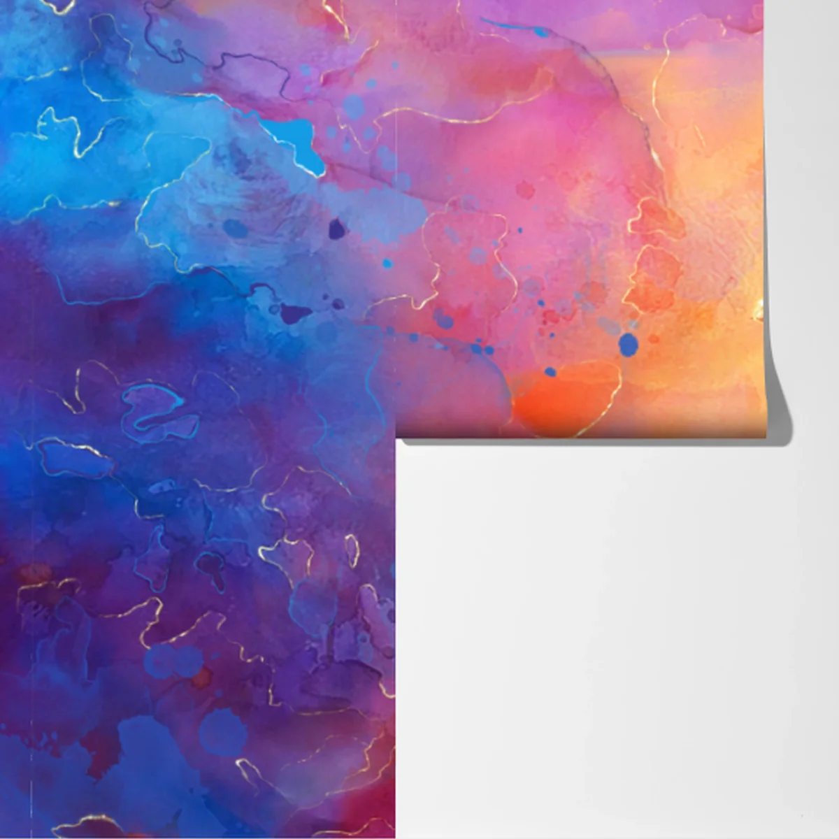 Fototapeta żywa akwarelowa abstrakcja w ciepłych barwach Fototapeta żywa akwarelowa abstrakcja w ciepłych barwach