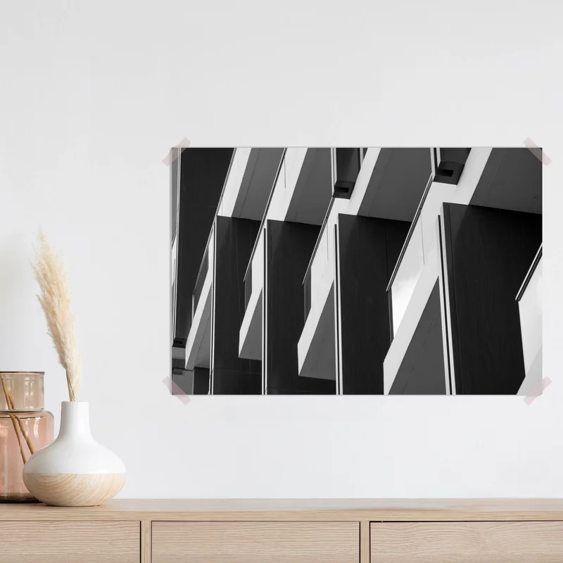 Poster geometrischer rhythmus der balkone Poster geometrischer rhythmus der balkone