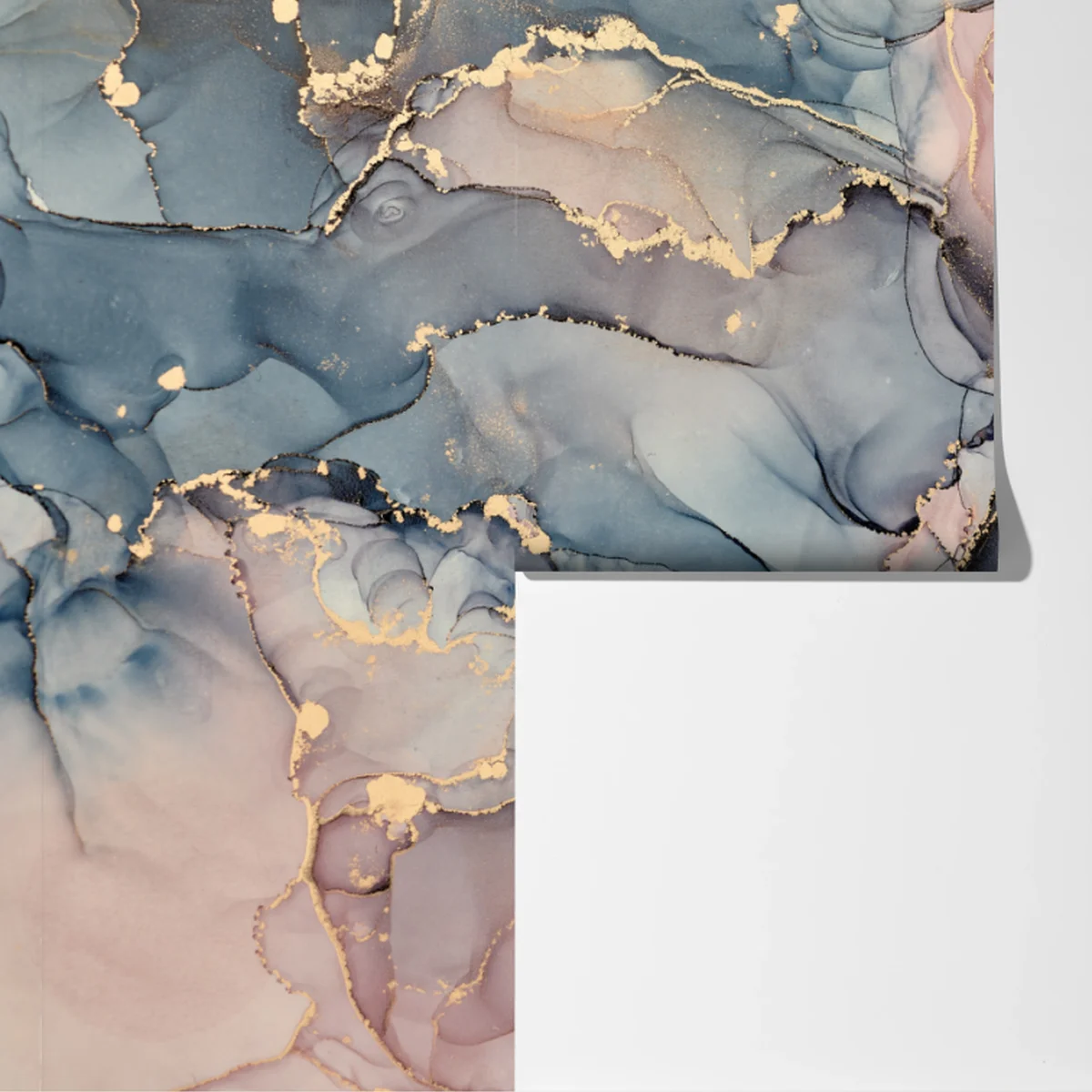 Fototapete zarte pastell-flüssigmarmor mit goldadern Fototapete zarte pastell-flüssigmarmor mit goldadern