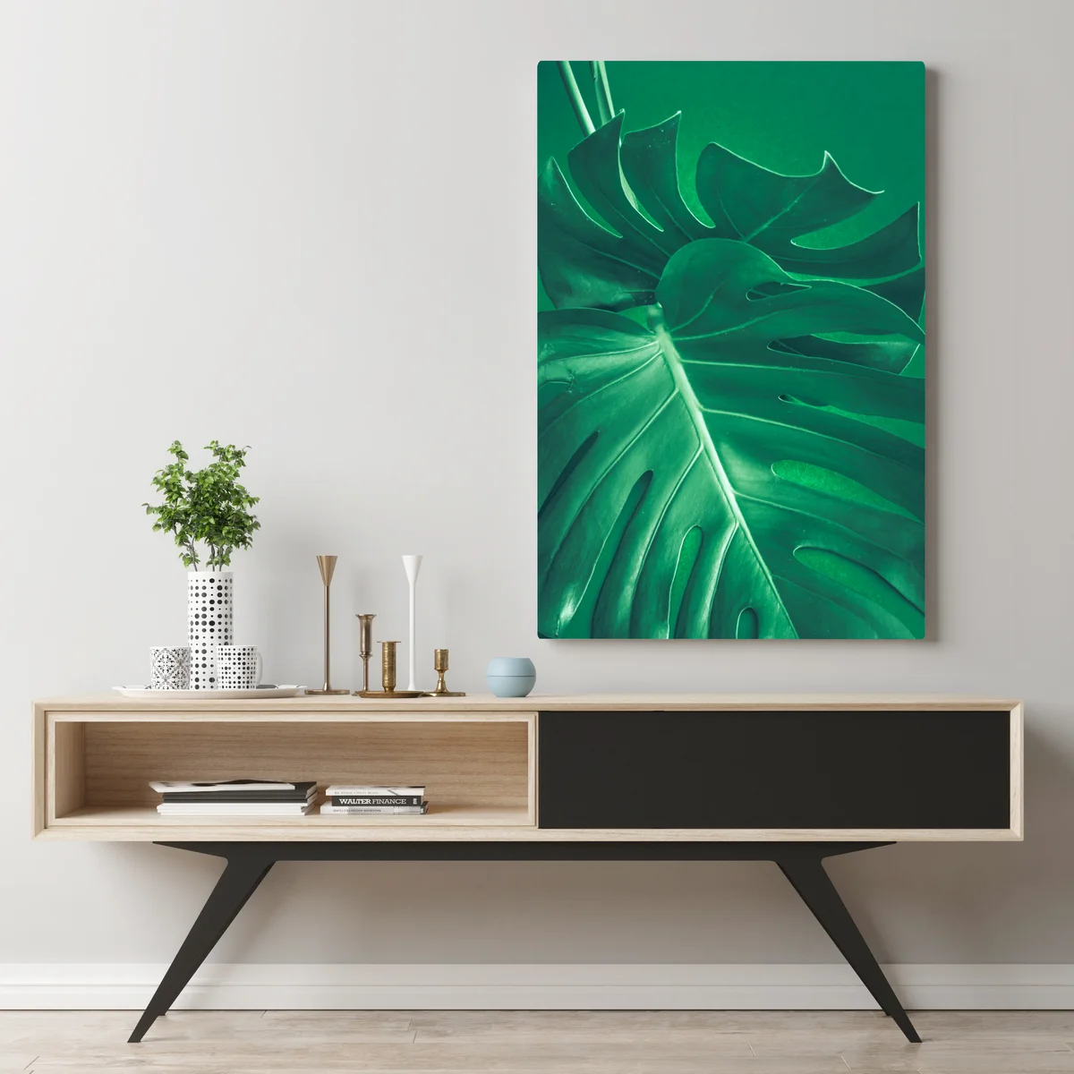 Leinwandbild prächtiges monstera-blatt nahaufnahme • Leinwandbilder bei Wallnifity® Leinwandbild prächtiges monstera-blatt nahaufnahme • Leinwandbilder bei Wallnifity®