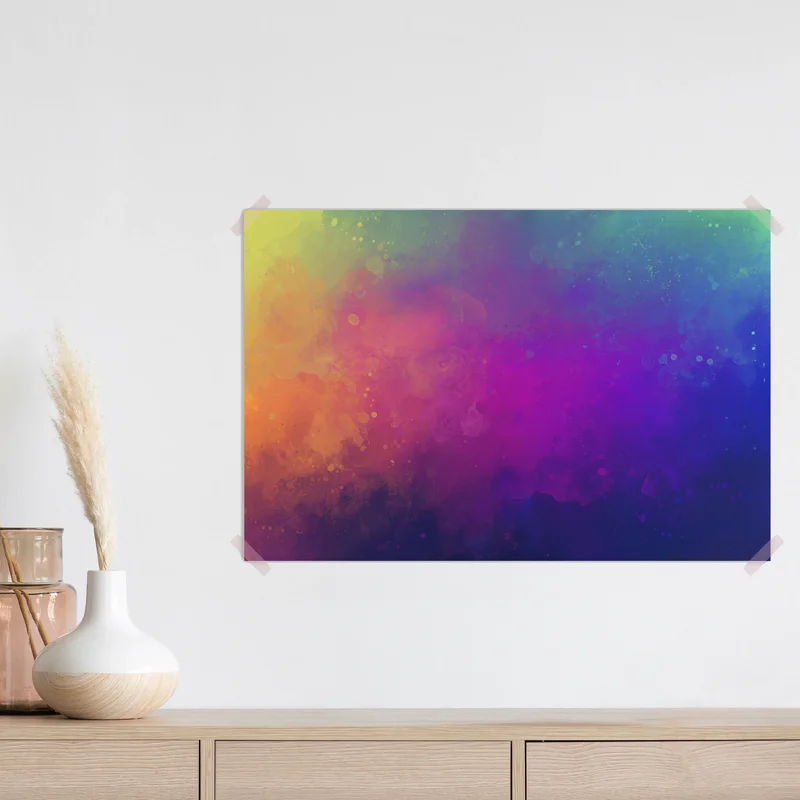 Poster lebendige aquarell-abstraktion • Poster bei Wallnifity® Poster lebendige aquarell-abstraktion • Poster bei Wallnifity®