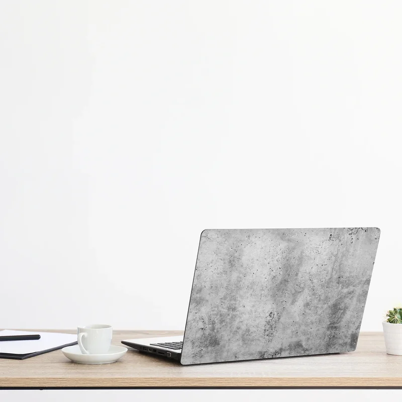 Laptop-Aufkleber rohe betonstruktur an der wand