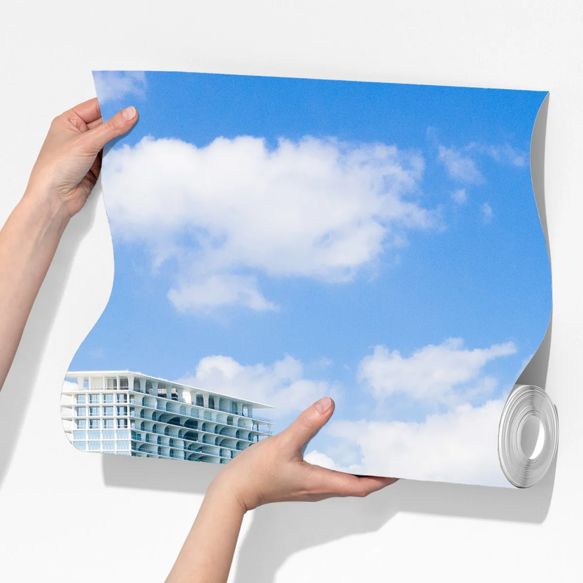 Fototapete türkisfarbene strand-skyline Fototapete türkisfarbene strand-skyline