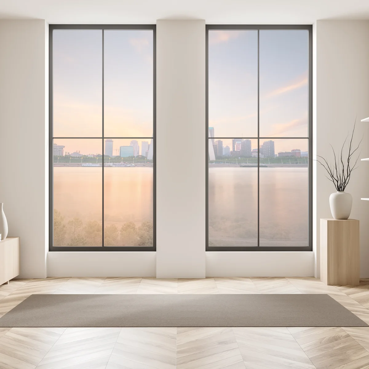 Fensteraufkleber St. Louis skyline bei dämmerung Fensteraufkleber St. Louis skyline bei dämmerung