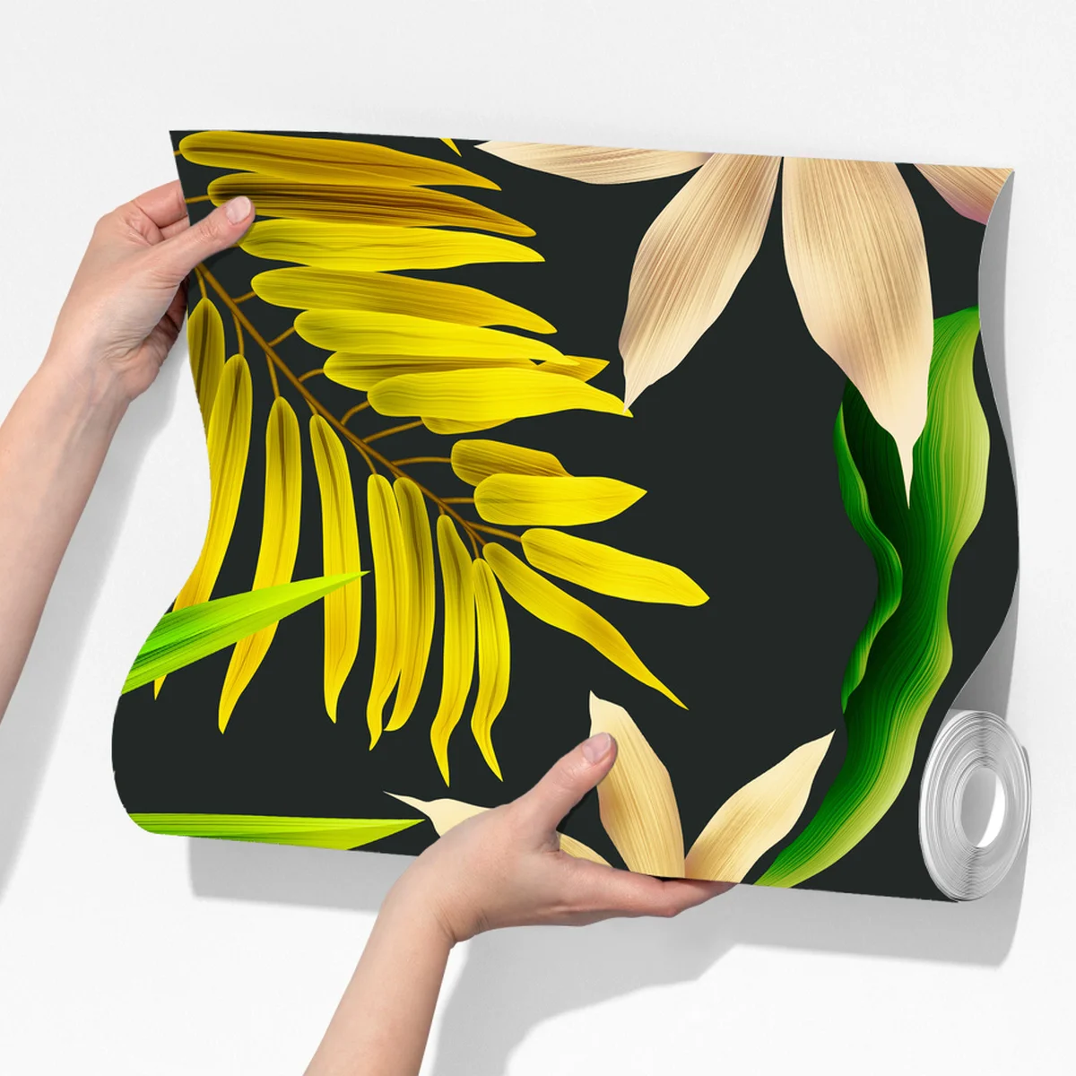 Fototapete tropisches orchideenmuster auf dunklem hintergrund Fototapete tropisches orchideenmuster auf dunklem hintergrund