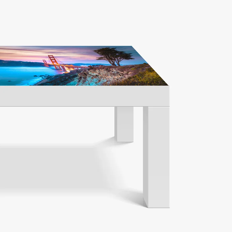 Tischaufkleber und Schreibtischaufkleber Golden Gate Bridge bei dämmerung