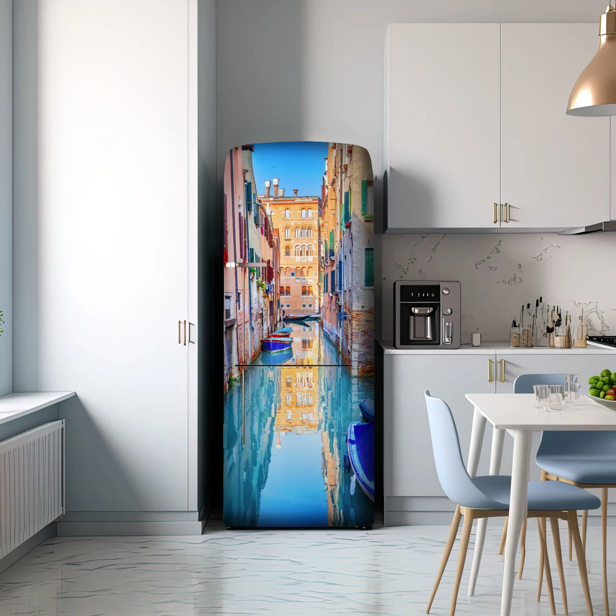Kühlschrankaufkleber Venedig kanal und spiegelungen Kühlschrankaufkleber Venedig kanal und spiegelungen