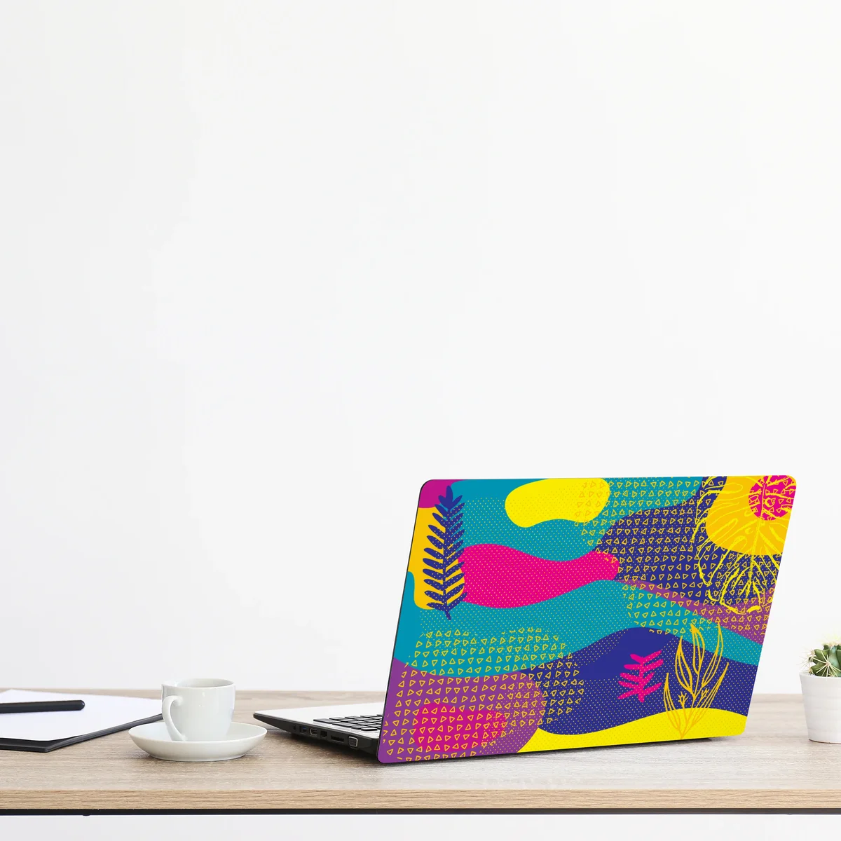 Laptop-Aufkleber lebhaftes abstraktes tropenmuster Laptop-Aufkleber lebhaftes abstraktes tropenmuster